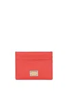 Dolce & Gabbana Women Dauphine Card Holder With Logo Plaque