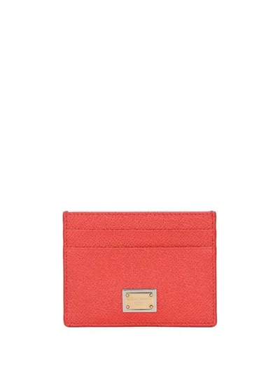 DOLCE & GABBANA DOLCE & GABBANA DAUPHINE CARD HOLDER WITH LOGO PLAQUE