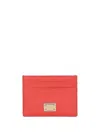 Dolce & Gabbana Women Dauphine Card Holder With Logo Plaque