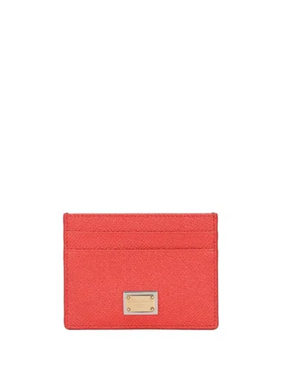 DOLCE & GABBANA DOLCE & GABBANA DAUPHINE CARD HOLDER WITH LOGO PLAQUE