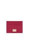 DOLCE & GABBANA DOLCE & GABBANA DAUPHINE CARD HOLDER WITH LOGO PLAQUE