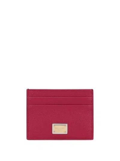 DOLCE & GABBANA DAUPHINE CARD HOLDER WITH LOGO PLAQUE