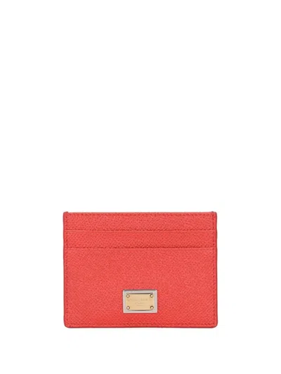 DOLCE & GABBANA DAUPHINE CARD HOLDER WITH LOGO PLAQUE
