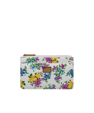 Dolce & Gabbana Dolce Gabbana Dauphine Floral Printed Card Holder In White