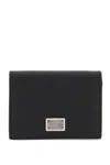 Dolce & Gabbana Black Leather Dauphine Card Holder In Black