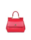 Dolce & Gabbana Handbag From The Sicily Line In Small Size In Red