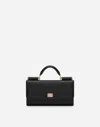 Dolce & Gabbana Dauphine-print Calfskin Mini Bag In ブラック