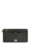 Dolce & Gabbana Mini Dauphine-print Leather Wallet In Black