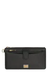Dolce & Gabbana Mini Dauphine-print Leather Wallet In Black