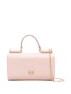 Dolce & Gabbana Dauphine Top-handle Chain Wallet In Pink