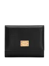 Dolce & Gabbana Gold-tone Hardware Wallets With Timeless Style In Black