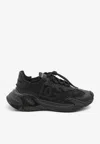 Dolce & Gabbana Daymaster Black Leather Blend Sneakers In Multi