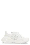 Dolce & Gabbana Accelerate Fabric Sneakers Leather Inserts In White