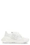 Dolce & Gabbana Accelerate Fabric Sneakers Leather Inserts In White