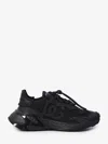 Dolce & Gabbana Daymaster Black Leather Blend Sneakers In Multi
