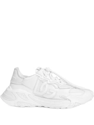 Dolce & Gabbana Day Faster Sneakers In Fabric For Men In White