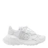 Dolce & Gabbana Accelerate Fabric Sneakers Leather Inserts In White