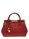 Dolce & Gabbana Mini Marlene Day Palmellato Leather Bag In Red