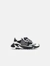 Dolce & Gabbana 'daymaster' Black And White Leather Blend Sneakers In White