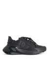 Dolce & Gabbana Daymaster Black Leather Blend Sneakers In Black