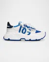 Dolce & Gabbana Daymaster Dg Logo Runner Sneakers In Bianco Blue