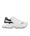 Dolce & Gabbana Daymaster Mix-leather Trainer Sneakers In White