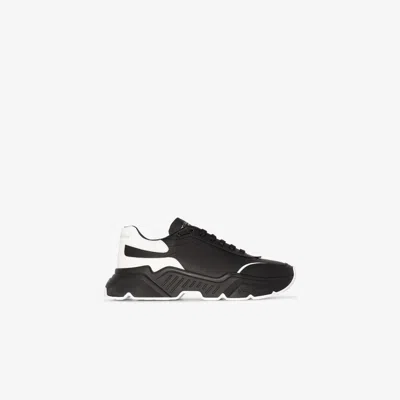 DOLCE & GABBANA DAYMASTER LEATHER SNEAKERS - MEN'S - CALF LEATHER/RUBBER,CS1791AX58915578647