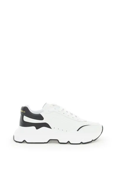 Dolce & Gabbana Dolce And Gabbana White And Black Daymaster Trainers In Nocolor