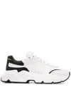Dolce & Gabbana Daymaster Mix-leather Trainer Sneakers In White