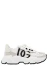 Dolce & Gabbana Woman Multicolor Fabric And Leather Daymaster Sneakers