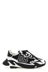 Dolce & Gabbana Daymaster Sneakers In Mixed Materials In Black