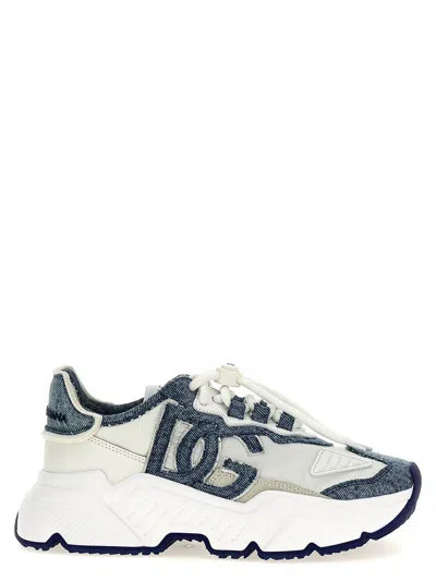 Dolce & Gabbana 'chunky Sole Daymaster Denim Sneakers' In Multicolor