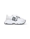 Dolce & Gabbana Woman Multicolor Fabric And Leather Daymaster Sneakers In White