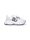 Dolce & Gabbana Woman Multicolor Fabric And Leather Daymaster Sneakers In White