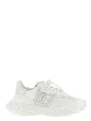 Dolce & Gabbana Accelerate Fabric Sneakers Leather Inserts In White