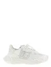 Dolce & Gabbana Accelerate Fabric Sneakers Leather Inserts In White