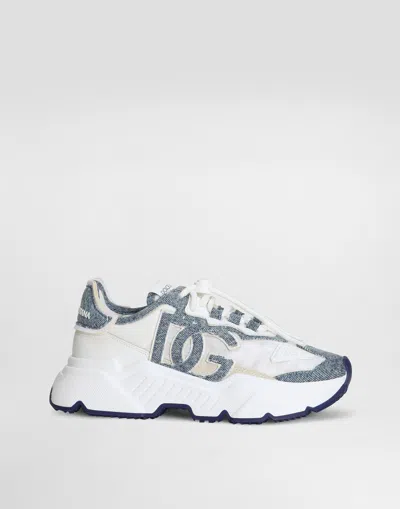 Dolce & Gabbana Daymaster Sneakers With Dg Logo In Cream