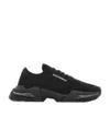 Dolce & Gabbana Daymaster Stretch-knit Sneakers In Black