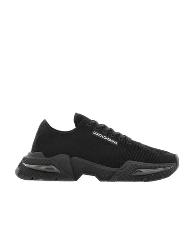 Dolce & Gabbana Daymaster Stretch-knit Sneakers In Black