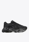 Dolce & Gabbana Daymaster Vintage Leather Sneakers In Black