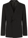 Dolce & Gabbana Double-lapel Blazer In Black