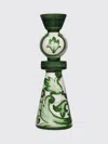 Dolce & Gabbana Large Floral-print Candle Holder In Green