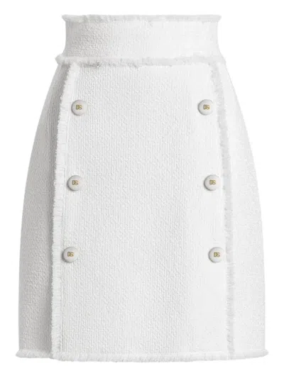 Dolce & Gabbana Decorative-button Mini Skirt