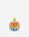 Dolce & Gabbana Decorative Ceramic Jar In Multi