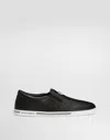 Dolce & Gabbana Deerskin Saint Tropez Sneakers In Black