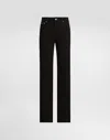 Dolce & Gabbana Five-pocket Flared Straight Jeans In Black