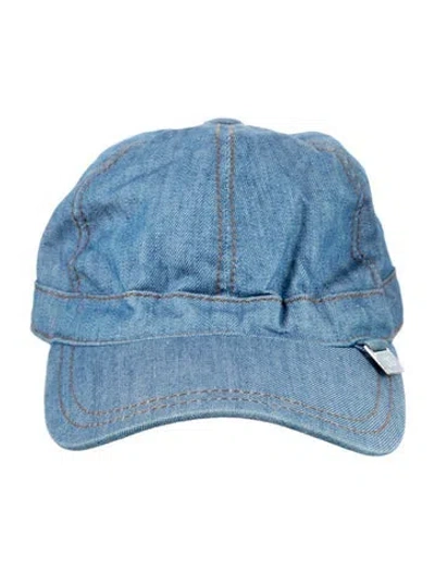 Pre-owned Dolce & Gabbana Denim Baseball Hat In Blue