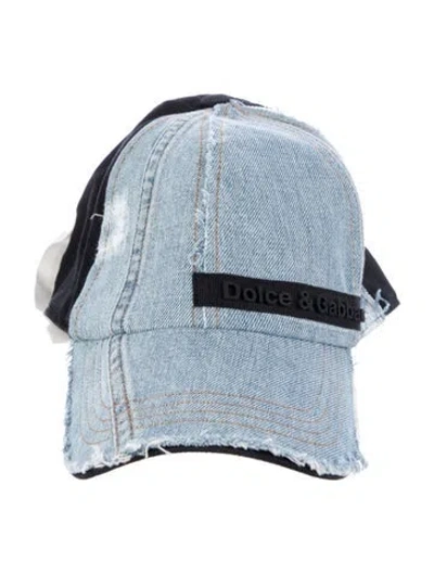 Pre-owned Dolce & Gabbana Denim Baseball Hat In Multi
