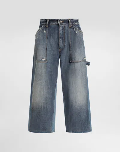 Dolce & Gabbana Denim Bermuda In Blue