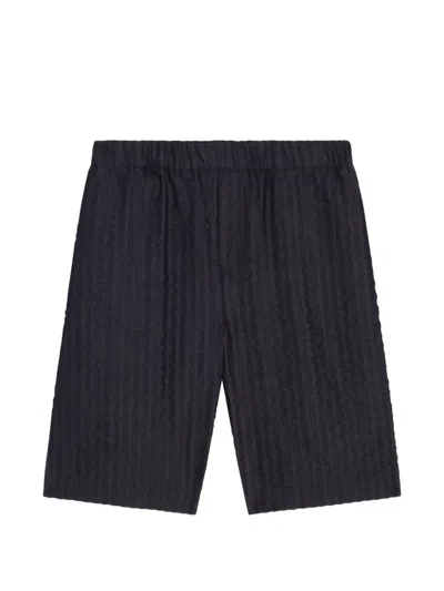 Dolce & Gabbana Kids' Denim Bermuda Shorts In Black